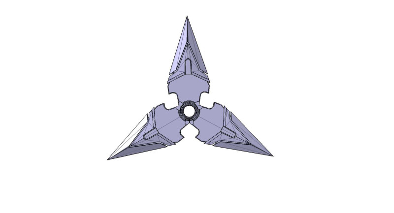 SHURIKEN GENJI Overwatch 3Dプリントモデル .c4d .max .obj .3ds .fbx .stl .blend 