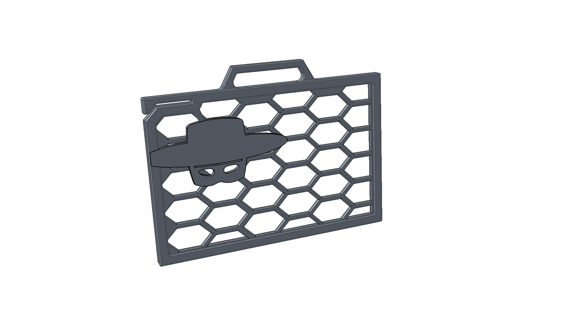 ZORRO BADGE HOLDER 3D Print Model .c4d .max .obj .3ds .fbx .stl .blend 