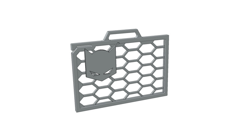 BATman BADGE HOLDER 3D Baskı Modeli .c4d .max .obj .3ds .fbx .stl .blend 