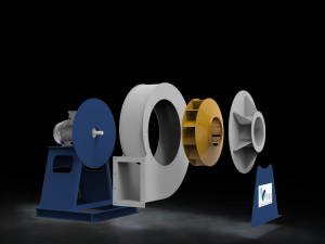 centrifugal fan- turbo fan blower 3D-Modell