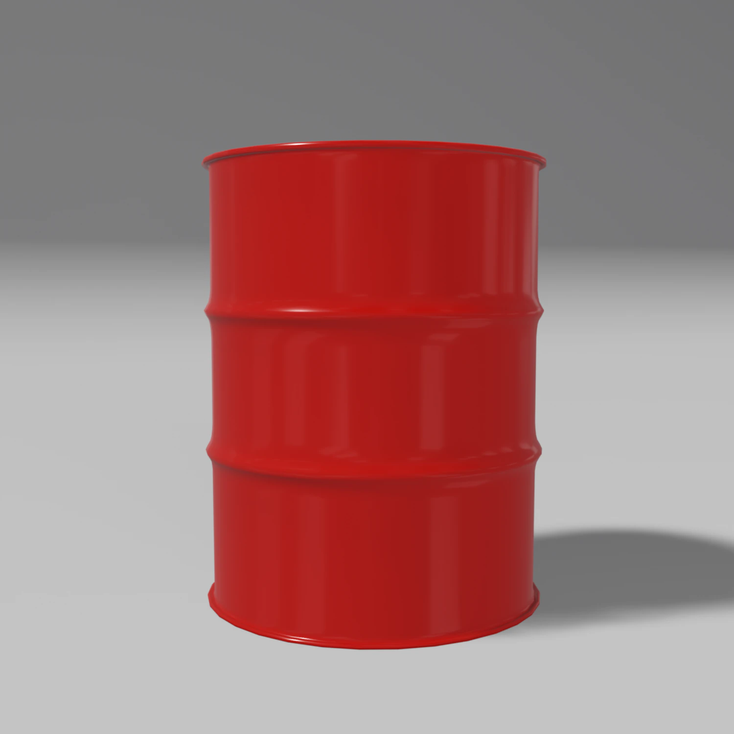 red steel barrel 3D Model .c4d .max .obj .3ds .fbx .stl .blend 