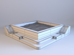 modern jacuzzi Model 3D
