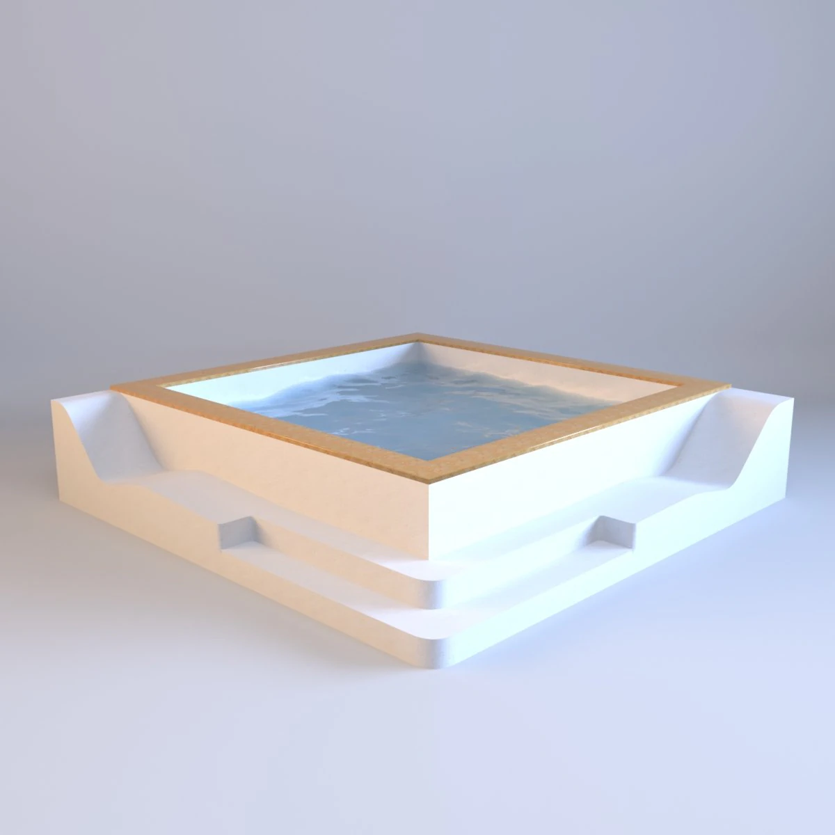 nowoczesne jacuzzi Model 3D .c4d .max .obj .3ds .fbx .stl .blend 