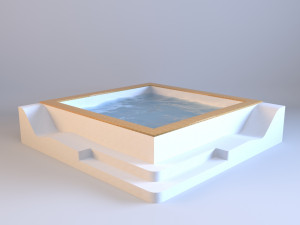 modern jacuzzi 3D 模型