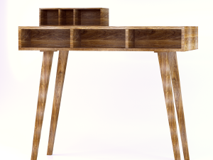 wooden writing desk Modelo 3D