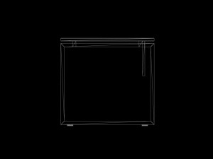 Desk oak 1400x800x750mm 3D 模型