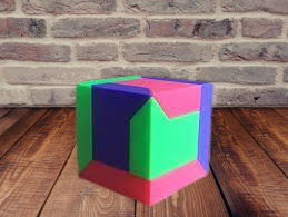 puzzle cube 3D Model .c4d .max .obj .3ds .fbx .stl .blend 