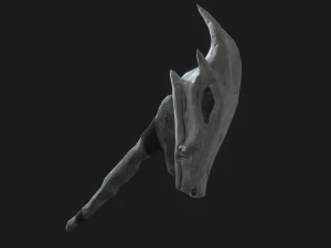 5 fantasy stylish wand - pbr- low poly 3D Model