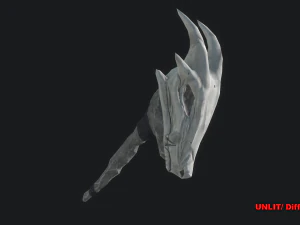 5 fantasy stylish wand - pbr- low poly 3D Model