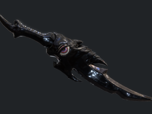 5 fantasy dagger - pbr- low poly Modello 3D