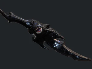 5 fantasy dagger - pbr- low poly 3D Model