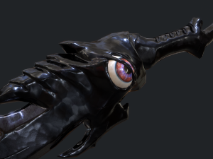 5 fantasy dagger - pbr- low poly Modello 3D