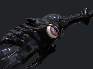 5 fantasy dagger - pbr- low poly 3D Model