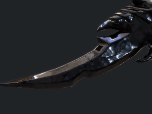 5 fantasy dagger - pbr- low poly Modello 3D