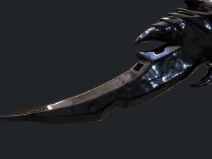 5 fantasy dagger - pbr- low poly 3D Model