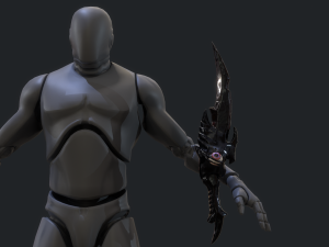 5 fantasy dagger - pbr- low poly Modello 3D