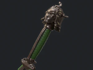 5 fantasy dagger - pbr- low poly 3D Model