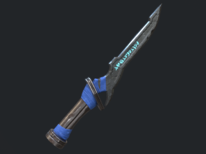 5 fantasy dagger - pbr- low poly Modello 3D