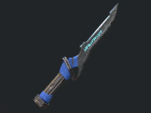 5 fantasy dagger - pbr- low poly 3D Model