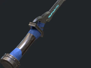 5 fantasy dagger - pbr- low poly 3D Model