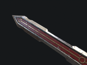 5 fantasy dagger - pbr- low poly Modello 3D