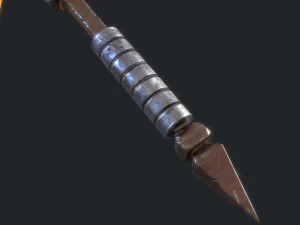 5 fantasy hand-axe - pbr- low poly 3D Model