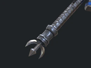 5 fantasy hand-axe - pbr- low poly 3D Model
