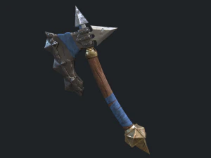 5 fantasy hand-axe - pbr- low poly 3D Model