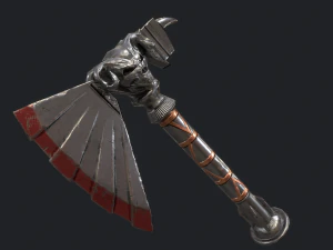 5 fantasy hand-axe - pbr- low poly 3D Model