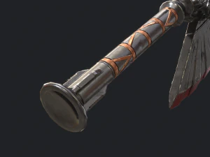5 fantasy hand-axe - pbr- low poly 3D Model