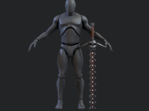 5 fantasy stylish sword - pbr- low poly 3D Model