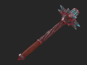 5 fantasy mace - pbr- low poly 3D Model
