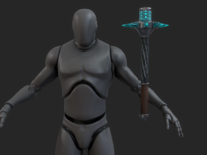 5 fantasy mace - pbr- low poly 3D Model