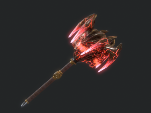 5 fantasy mace - pbr- low poly 3D Model