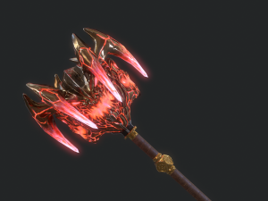 5 fantasy mace - pbr- low poly 3D Model