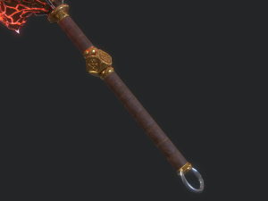 5 fantasy mace - pbr- low poly 3D Model