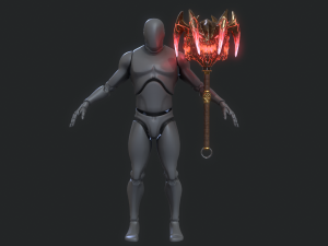 5 fantasy mace - pbr- low poly 3D Model