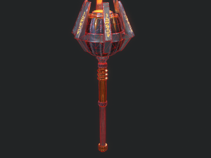 5 fantasy mace - pbr- low poly 3D Model