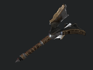 5 fantasy mace - pbr- low poly 3D Model