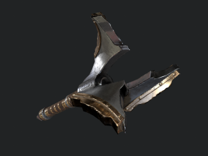5 fantasy mace - pbr- low poly 3D Model