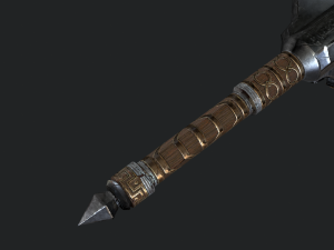 5 fantasy mace - pbr- low poly 3D Model