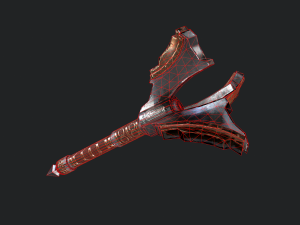 5 fantasy mace - pbr- low poly 3D Model