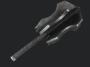 5 fantasy mace - pbr- low poly 3D Model