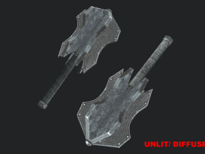 5 fantasy mace - pbr- low poly 3D Model