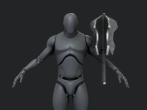 5 fantasy mace - pbr- low poly 3D Model