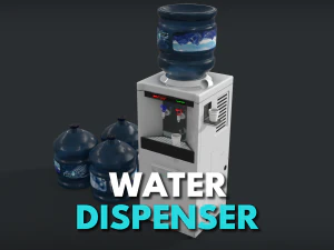 water dispencer - pbr - game ready 3D Model