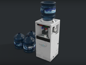 water dispencer - pbr - game ready Modelo 3D