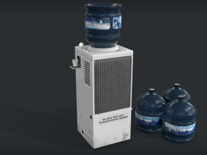 water dispencer - pbr - game ready Modelo 3D