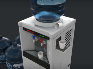 water dispencer - pbr - game ready Modelo 3D