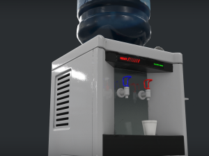 water dispencer - pbr - game ready Modelo 3D